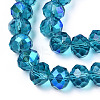 Electroplate Glass Beads Strands EGLA-A034-T1mm-L25-2