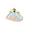 Alloy Enamel Pendants FIND-C074-28KCG-04-2