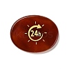 24H Carved Natural Carnelian Flat Oval Pocket Palm Stones DIY-XCP0003-62-2