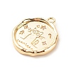 Brass Micro Pave Clear Cubic Zirconia Pendants LS-KK-G412-02LG-4