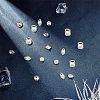 70Pcs 7 Style DIY Pointed Back K9 Glass Rhinestone Cabochons RGLA-CA0001-07-4