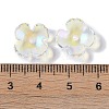 50Pcs Baking Paint Glass Bead Caps GLAA-FP0001-21-4