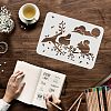 Plastic Reusable Drawing Painting Stencils Templates DIY-WH0202-298-3
