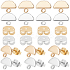 20Pcs 2 Colors Brass Stud Earring Findings KK-BBC0027-59-7