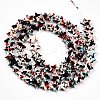 Spray Painted Synthetic Turquoise Beads Strands UNKW-T001-11K-03-5