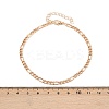 Alloy Colorful Rhinestone Chain 3 Layered Anklets for Women AJEW-A069-01A-G-4