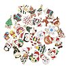 Christmas Alloy Enamel Pendants ENAM-G234-01G-2