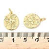 Brass Micro Pave Clear Cubic Zirconia Pendants KK-Z120-60B-G-3