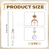 1Pc Moon & Sun Brass Handmade Suncatchers HJEW-LP0002-54-2