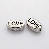 Mens Valentines Day Gift Idea Tibetan Style Alloy Beads X-TIBEB-5850-AS-RS-1