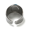 304 Stainless Steel Open Cuff Rings STAS-Z060-16P-3