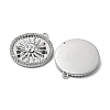 Brass Micro Pave Cubic Zirconia Pendants KK-H460-09P-2