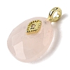 Natural Rose Quartz Pendants G-Z090-01G-04-2