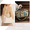 12Pcs 3 Colors PU Leather Knitting Keychains KEYC-CL0001-20B-4