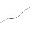 SHEGRACE Simple Fashion Rhodium Plated 925 Sterling Silver Anklet JA04A-3