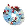 Glass Beads Strands EGLA-A034-M8mm-49-2