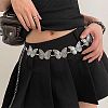 Alloy Pave Synthetic Turquoise Butterfly Link Waist Body Chains WG9C27F-01-1