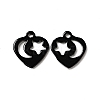 Spray Painted 201 Stainless Steel Charms STAS-G304-15C-1