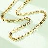 304 Stainless Steel Arch Link Chain Necklaces for Women Men NJEW-F363-05G-1