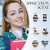 DIY Bookshelf Acrylic Dangle Earring Making Kit DIY-TA0009-66-8