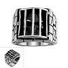 Punk Rock Style Unisex 316L Surgical Stainless Steel Cage Finger Rings RJEW-BB05876-8-1