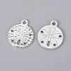 Tibetan Style Alloy Pendants TIBEP-GC017-S-RS-1