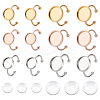 18Pcs 6 Style 304 Stainless Steel Open Cuff Ring Findings STAS-UN0042-76-1