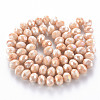 Opaque Baking Paint Glass Beads Strands EGLA-N006-010A-B08-2