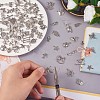 100Pcs Tibetan Style Alloy Pendants JX213A-3