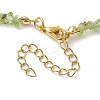 Natural Peridot Anklets AJEW-AN00592-09-4