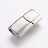 Tarnish Resistant 304 Stainless Steel Magnetic Clasps with Glue-in Ends LS-STAS-K145-25P-1