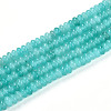 Dyed Natural White Jade Beads Strands X-G-T139-57A-06-4