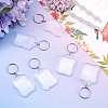 20Pcs Acrylic Photo Frame Keychains AJEW-TA0003-60-6