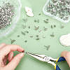 100Pcs 5 Style 304 Stainless Steel Stud Earring Settings STAS-DC0003-99-2