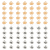 70Pcs 2 Colors Tibetan Style Alloy Pendants FIND-LP0002-37-1