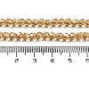 Electroplate Transparent Glass Beads Strands EGLA-A035-T4mm-A17-4