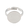 Brass Pad Ring Bases KK-EC022-14mm-N-NR-2