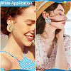 2 Pairs 2 Colors Zinc Alloy Conch Stud Earrings EJEW-PH0002-05-5