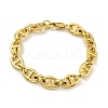 Ion Plating(IP) 304 Stainless Steel Oval Link Chain Bracelets LS-BJEW-D030-11A-G-1