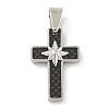 304 Stainless Steel Pendants STAS-F307-09P-1