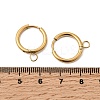 Stainless Steel Huggie Hoop Earring Findings STAS-J400-36B-G-3