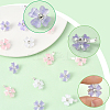 30Pcs 3 Colors Zinc Alloy Resin Hair Fastener OHAR-SC0001-16B-3