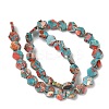 Dyed Synthetic Imperial Jasper Beads Strands G-D337-10mm-A03-3