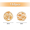 150Pcs Brass Hollow Beads KK-HY0001-69-2