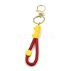 Cat Paw Print PVC Rope Keychains KEYC-B015-03LG-04-2