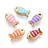 304 Stainless Steel Enamel Beads STAS-N124-38G-1