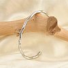 Non-Tarnish 304 Stainless Steel Cuff Bangles BJEW-H323-01P-1