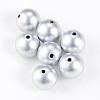 Matte Style Spray Painted Acrylic Beads X-ACRP-S669-20mm-01-1