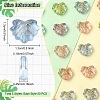 250Pcs 5 Colors Plating Transparent Acrylic Beads OACR-YW0002-19-3