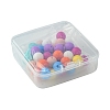 40Pcs 8 Colors Food Grade Eco-Friendly Silicone Focal Beads SIL-FS0001-20-6